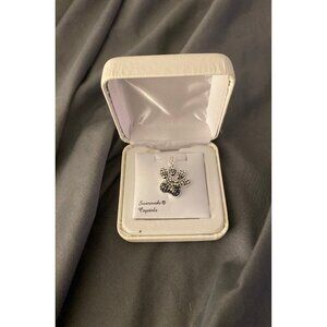Swarovski Crystal Paw Print Necklace – NIB